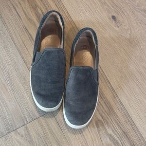 Casual Gray Suede Slip-On Shoes